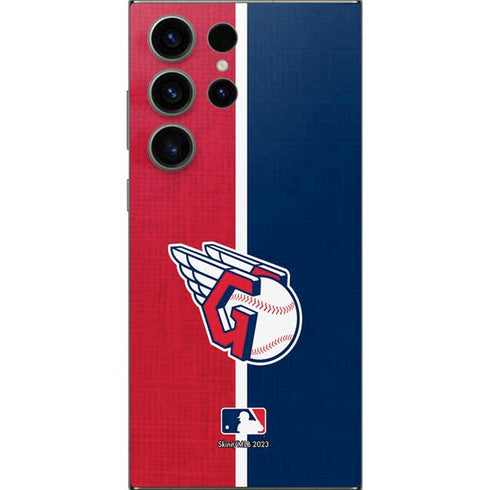 MLB Cleveland Guardians Split Galaxy S25 Ultra Skin